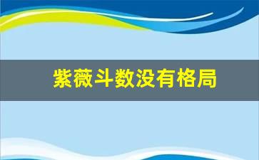 紫薇斗数没有格局