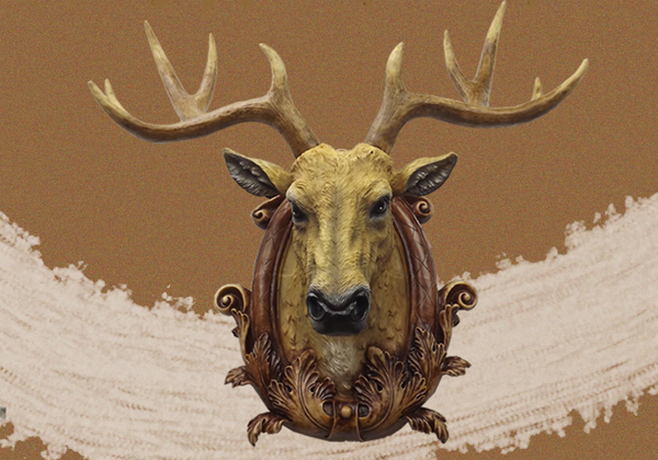具有欧式风格的鹿头装饰怎么挂才好呢？